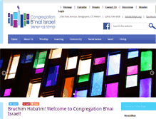 Tablet Screenshot of congregationbnaiisrael.org